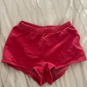 Women's Red Shorts Sweat TNA Cozy
